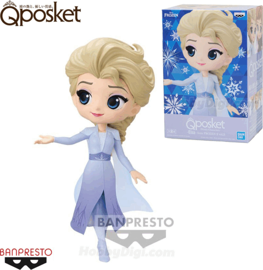 Banpresto Q POSKET Disney Jégvarázs 2 figura - Elsa 14cm (Vol 2 / A Verzió)
