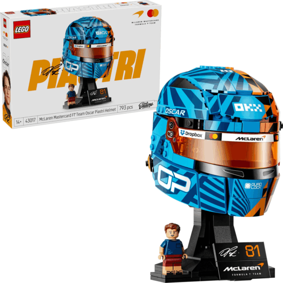 LEGO 43017 Editions - McLaren Mastercard F1 Team Oscar Piastri Bukósisakja