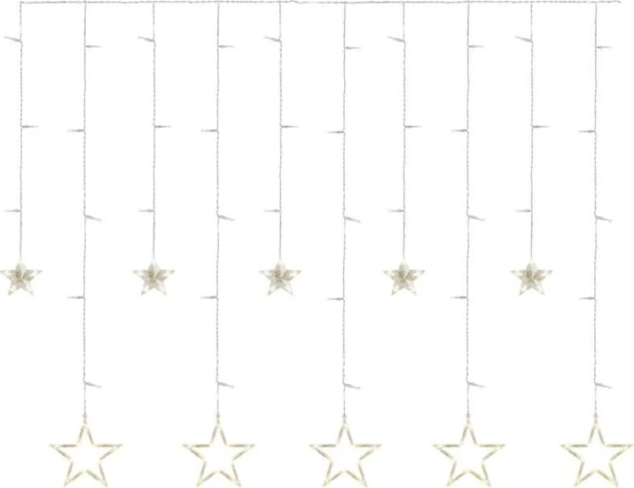 Emos DCGW12 beltéri csillagok LED karácsonyi fényfüggöny 185x105 cm - Meleg fehér Emos DCGW12 beltéri csillagok LED karácsonyi fényfüggöny 185x105 cm - Meleg fehér