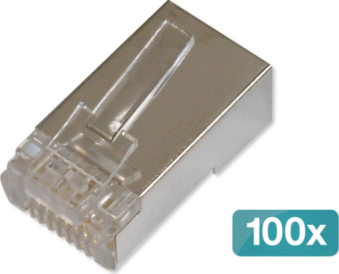 Digitus AK-219603-100 RJ45 CAT6 Árnyékolt Moduláris Csatlakozó (100db/csomag)