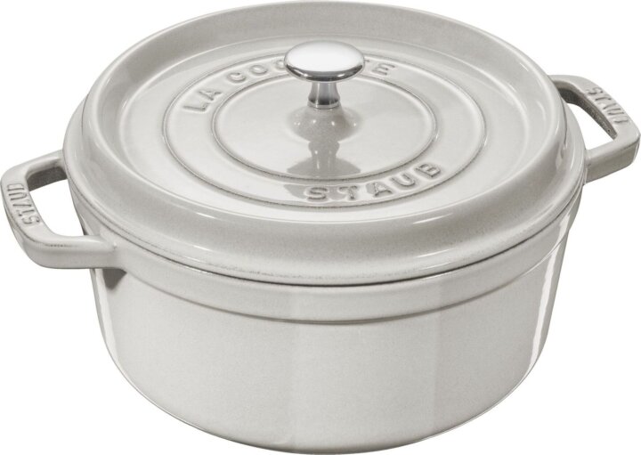 Zwilling 40501-412-0 Staub Önöttvas Lábas Ø 24cm 3,7L - Törtfehér