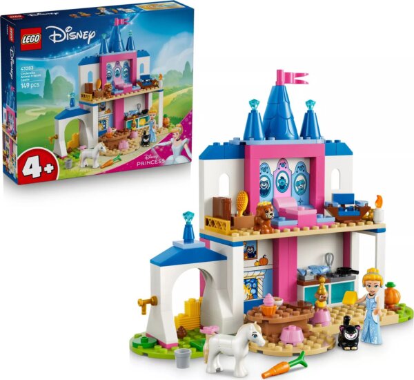 LEGO 43283 Disney - Hamupipőke kastélya és állatbarátai