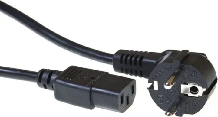 ACT AK5145 230V CEE 7/7 - C13 IEC Hálózati tápkábel 0.5m - Fekete