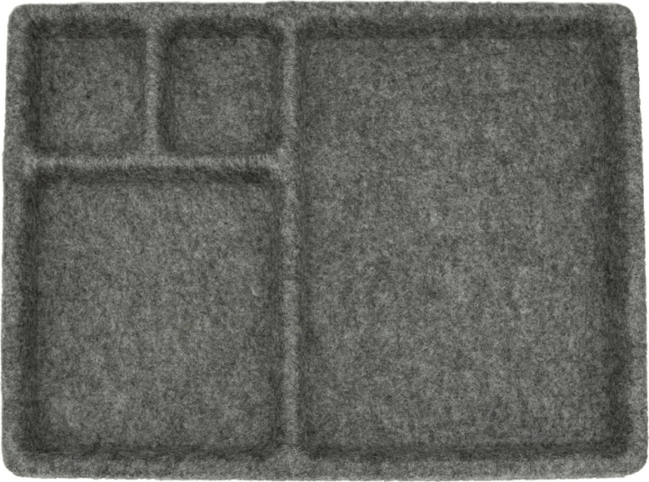 Kikkerland OR112 gyapjú rendező tálca 28,7 x 20 x 2 cm - Szürke