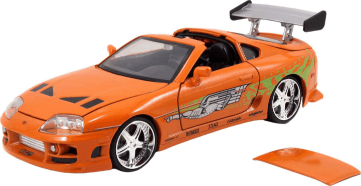 Jada Toys Fast & Furious 1995 Toyota Supra fém autó modell 1:24