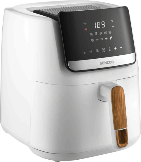 Sencor SFR 6551WH-EUE3 AirFryer Forrólevegős sütő 6,5L 1600 Watt - Ezüst