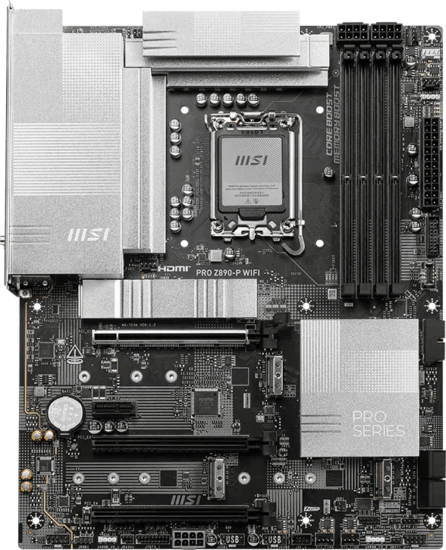 MSI PRO Z890-P WIFI6E DDR5 LGA1851 ATX Alaplap