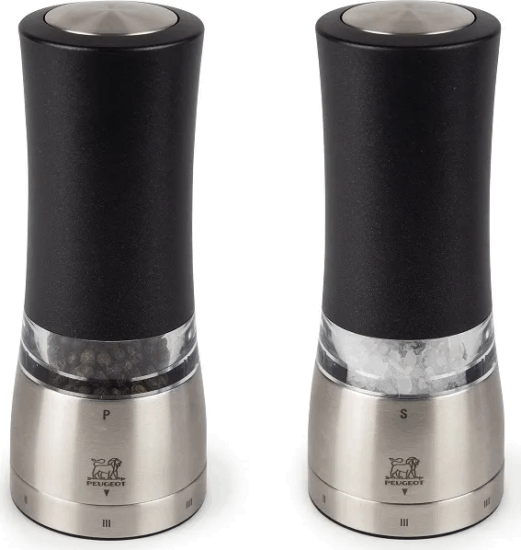 Peugeot Daman Z Electric Duo Elektromos Só- és borsőrlő szett 16 cm - Fekete