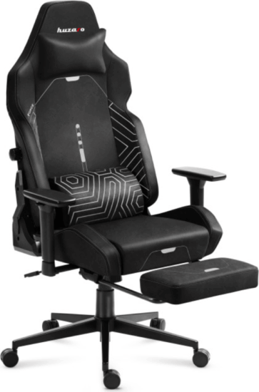 Huzaro Force 8.1 Gamer szék lábtartóval - Fekete