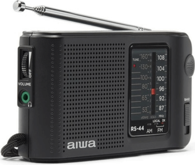 Aiwa RS-44 hordozható FM/AM Zsebrádió - Fekete