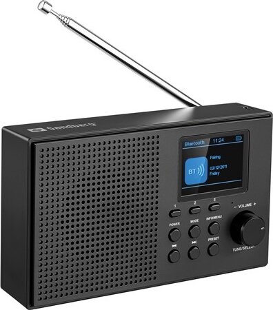 Sandberg 421-39 Speaker Hordozható DAB / FM Táskarádió - Fekete