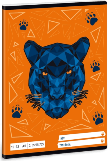 Ars Una Black Panther A5 32 lapos 3.osztályos füzet - Mintás