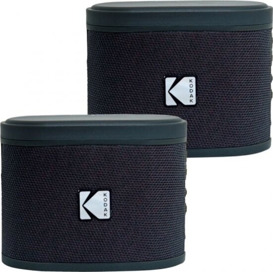 Kodak BRIXBK2 Soundbrix 2.0 Mini Hordozható Bluetooth Hangszóró 10W 2db - Fekete