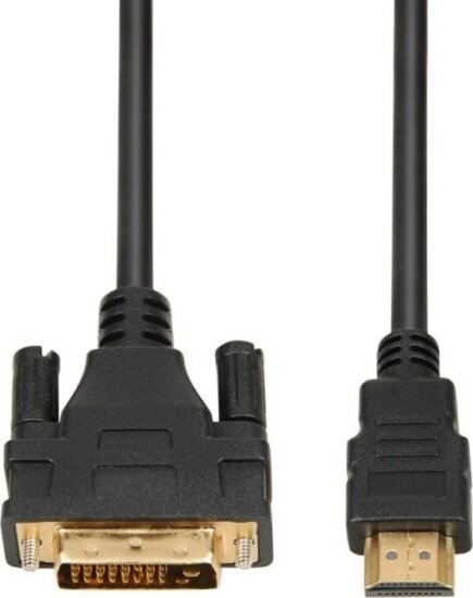 iBox ITVFHDDVI012 HDMI - DVI FullHD 1080p Kábel 2m - Fekete
