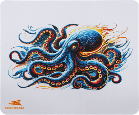 Baracuda BGMP-51 Octopus Gaming Egérpad 300 x 250 mm - Polip Mintás