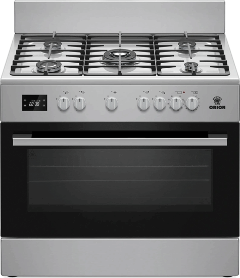Orion MC-6090 Kombinált 5 zónás szabadonálló Gáz/Elektromos Tűzhely - Inox