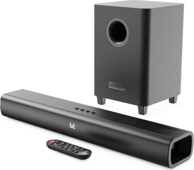 Majority Naga 60 Plus Soundbar Hangprojektor Mélynyomóval 300W - Fekete