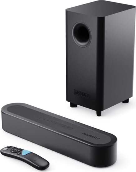 Majority Bowfell Axis 2.1 Dolby Soundbar Hangprojektor Mélynyomóval 140W - Fekete
