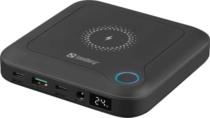Sandberg 421-46 All-in-1 Laptop Powerbank 25000mAh 91W - Fekete