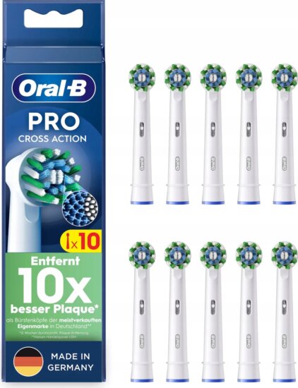 Oral-B 992862 Pro CrossAction Elektromos fogkefe Pótfej - Fehér (10db)