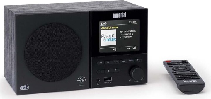 Imperial DABman-120BK DAB+ FM Asztali Rádió - Fekete