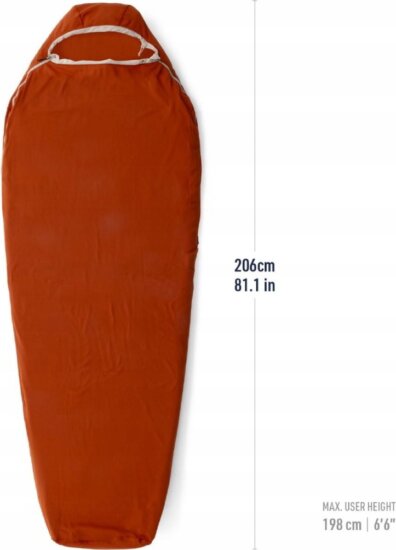 Sea To Summit Reactor Fleeceweight Hálózsák bélés 206 x 80 cm - Piros