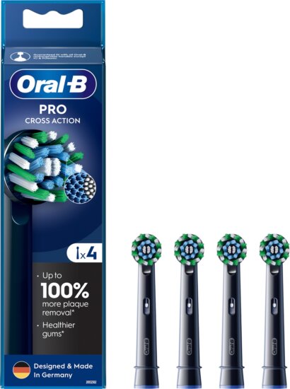 Oral-B 015431 Pro CrossAction Elektromos fogkefe Pótfej - Fekete (4db)