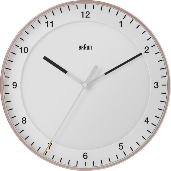 Braun BC 17 PW Analóg Falióra Ø 30cm - Fehér / Rózsaszín