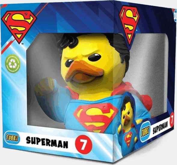 Numskull Tubbz Boxed DC Comics - Superman Gyűjthető gumikacsa figura 9cm