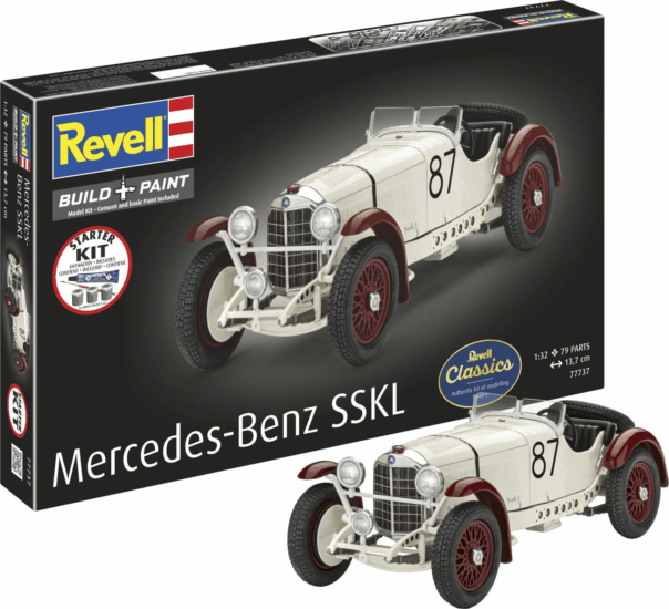 Revell Starter Kit Mercedes-Benz SSKL autó Műanyag makett 1:32