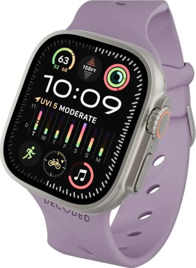 Decoded Ares Splice Apple Watch Szilikon Okosóra Szíj 44/45/46/49mm - Lila