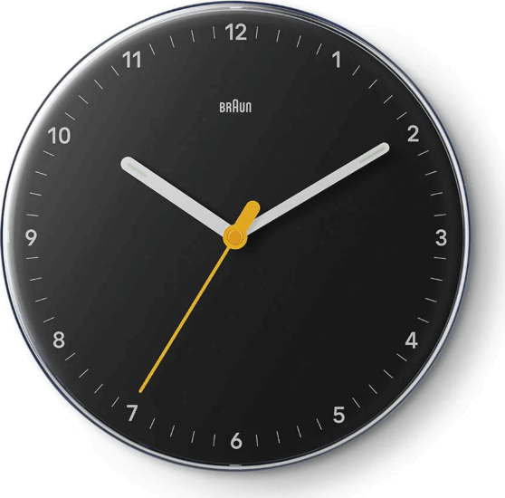Braun BC 26 B Quarz analóg falióra Ø 23cm - Fekete