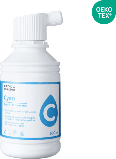 xTool P5020887 Textilnyomtató tinta (500 ml) - Cián