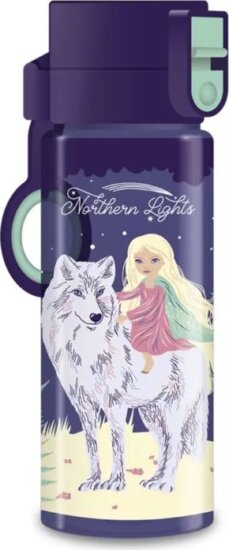 Ars Una Northern Lights Műanyag gyerek Kulacs 475 ml - Lila/Mintás