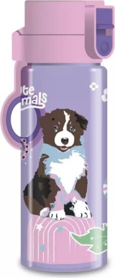 Ars Una Cute Animals Aussie Műanyag gyerek kulacs 475 ml - Rózsaszín/Mintás