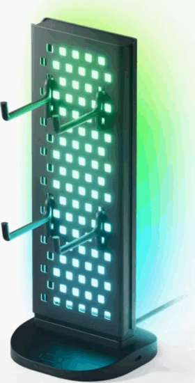 Nanoleaf Light Pegboard Side 3 az 1-ben USB-C 4-portos LED Asztali HUB