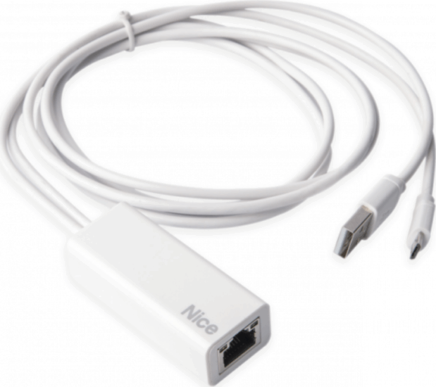 Nice HubNetworklink Ethernet adapterkábel Yubii HC3L okosotthon-központhoz - Fehér
