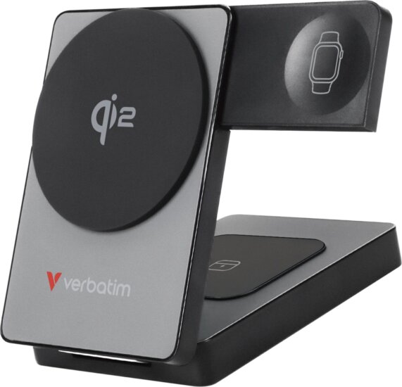 Verbatim 32294 Összecsukható 3in1 Mágneses Wireless Powerbank 5000mAh - Szürke
