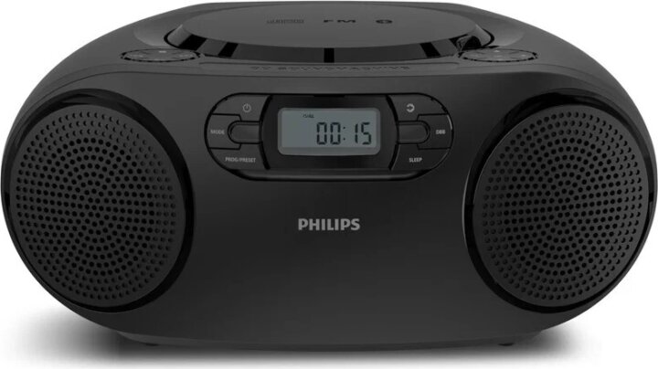 Philips TAZ2000B/10 Hordozható CD lejátszós Boombox FM Rádió - Fekete