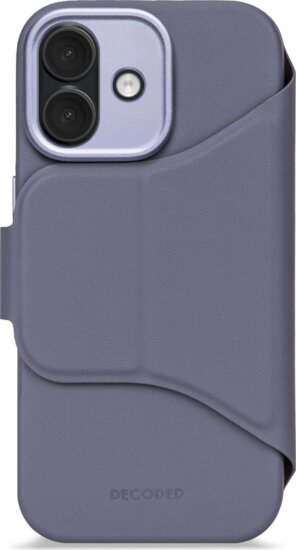 Decoded MagSafe Apple iPhone 17 Szilikon Kártyatartós Flip Telefon Tok - Kék