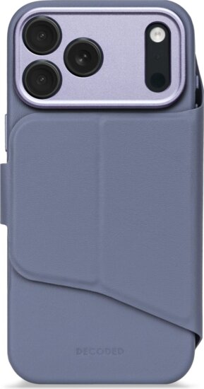 Decoded MagSafe Apple iPhone 17 Pro Szilikon Kártyatartós Flip Telefon Tok - Kék