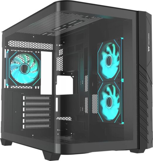 Thermaltake Vision 330 CR ARGB SE Edition Midi Torony Számítógépház + 1db 120mm ventilátor - Fekete