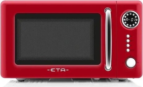 Eta 321090030 Retro Szabadonálló mikrohullámú sütő 20L 700W - Piros