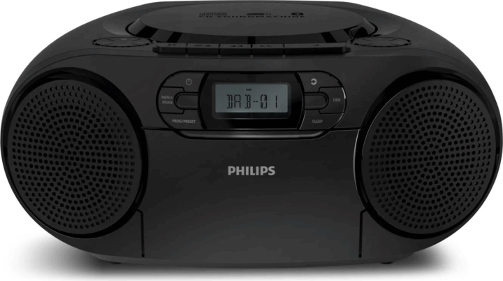 Philips TAZ2500/10 Hordozható CD lejátszós DAB+/FM Rádió - Fekete