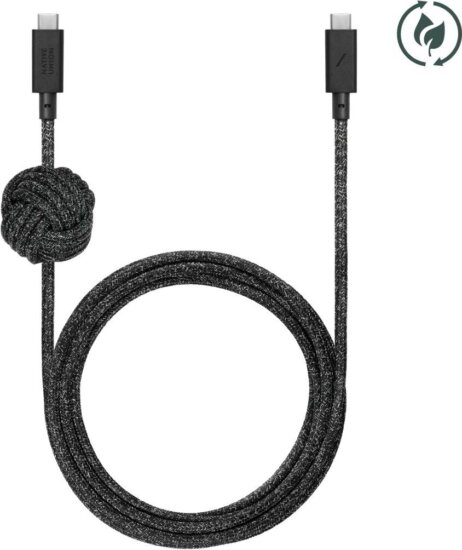 Native Union Anchor USB-C - USB-C Adat és Töltőkábel 3m - Fekete