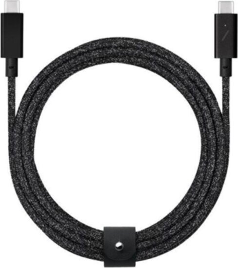 Native Union Belt Pro USB-C apa - USB-C apa Adat és Töltőkábel 240W 2,4m - Fekete