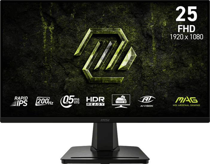 MSI 24,5" MAG 256F E20 16:9 FullHD Rapid IPS Gaming Monitor - Fekete