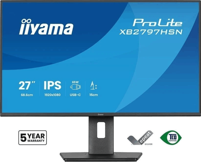 iiyama 27" ProLite XB2797HSN-B1 16:9 FullHD IPS LED Monitor - Fekete