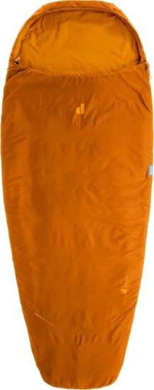Deuter Dreamlite 10C/50F Kétoldalas cipzáras Hálózsák 200 x 75cm ( 10 / 3 °C) - Narancssárga