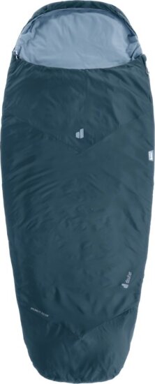 Deuter Dreamlite 15C/59F Kétoldalas cipzáras Hálózsák 200 x 75 cm ( 18 / 7 °C) - Kék